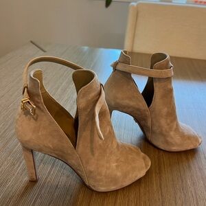 Michael Kors Tan Suede Heeled Boots